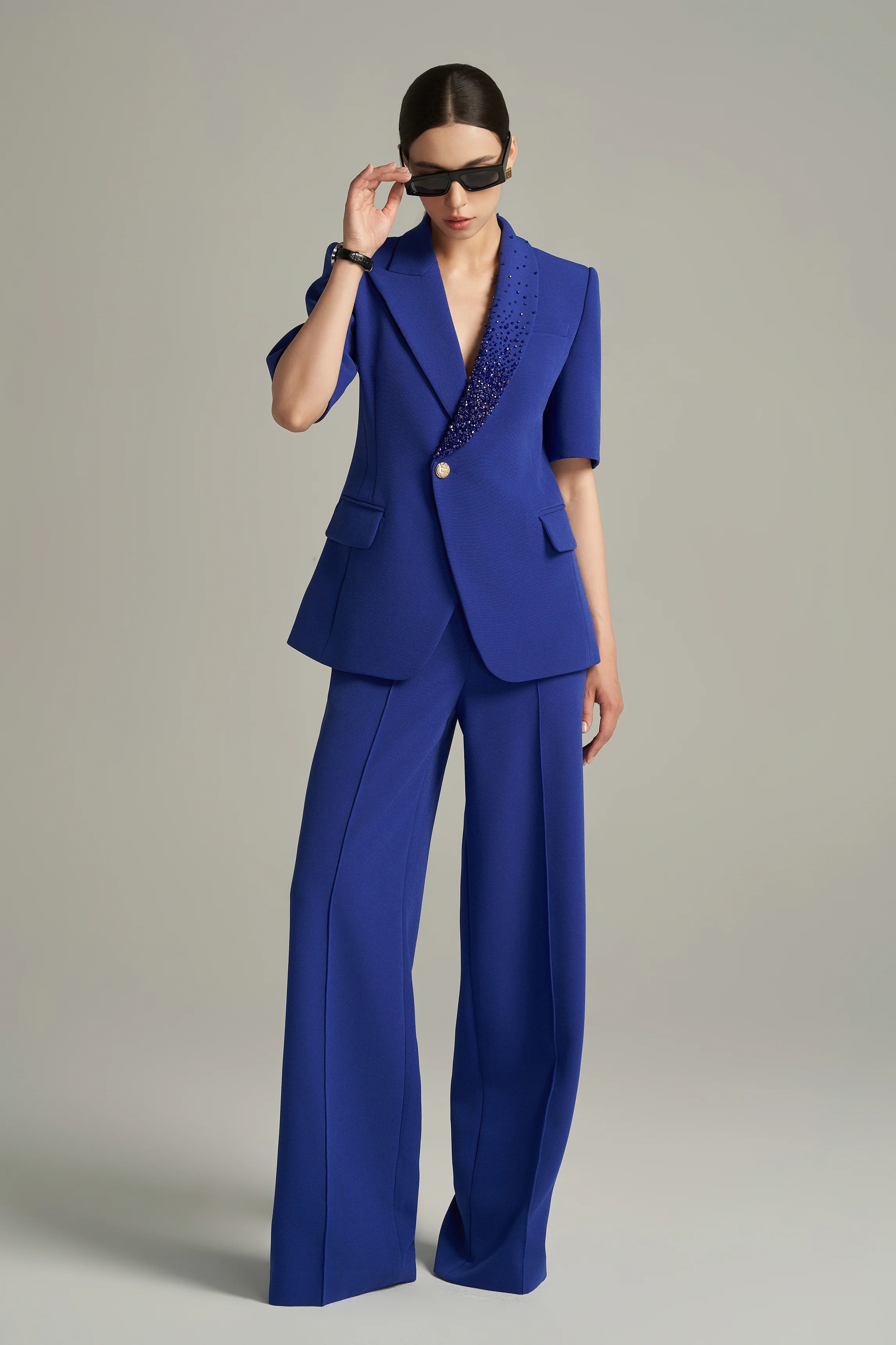 Hayley Straight Middle Sleeved Scuba Blazer