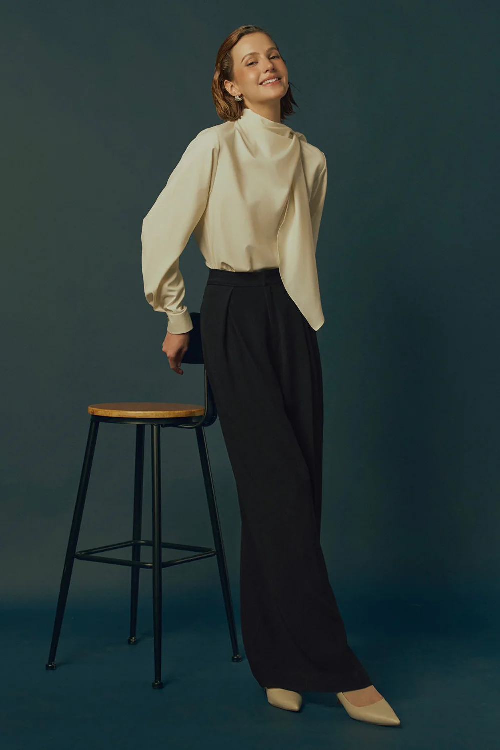 Twilight Straight Cuff Sleeved Wool Blend Shirt