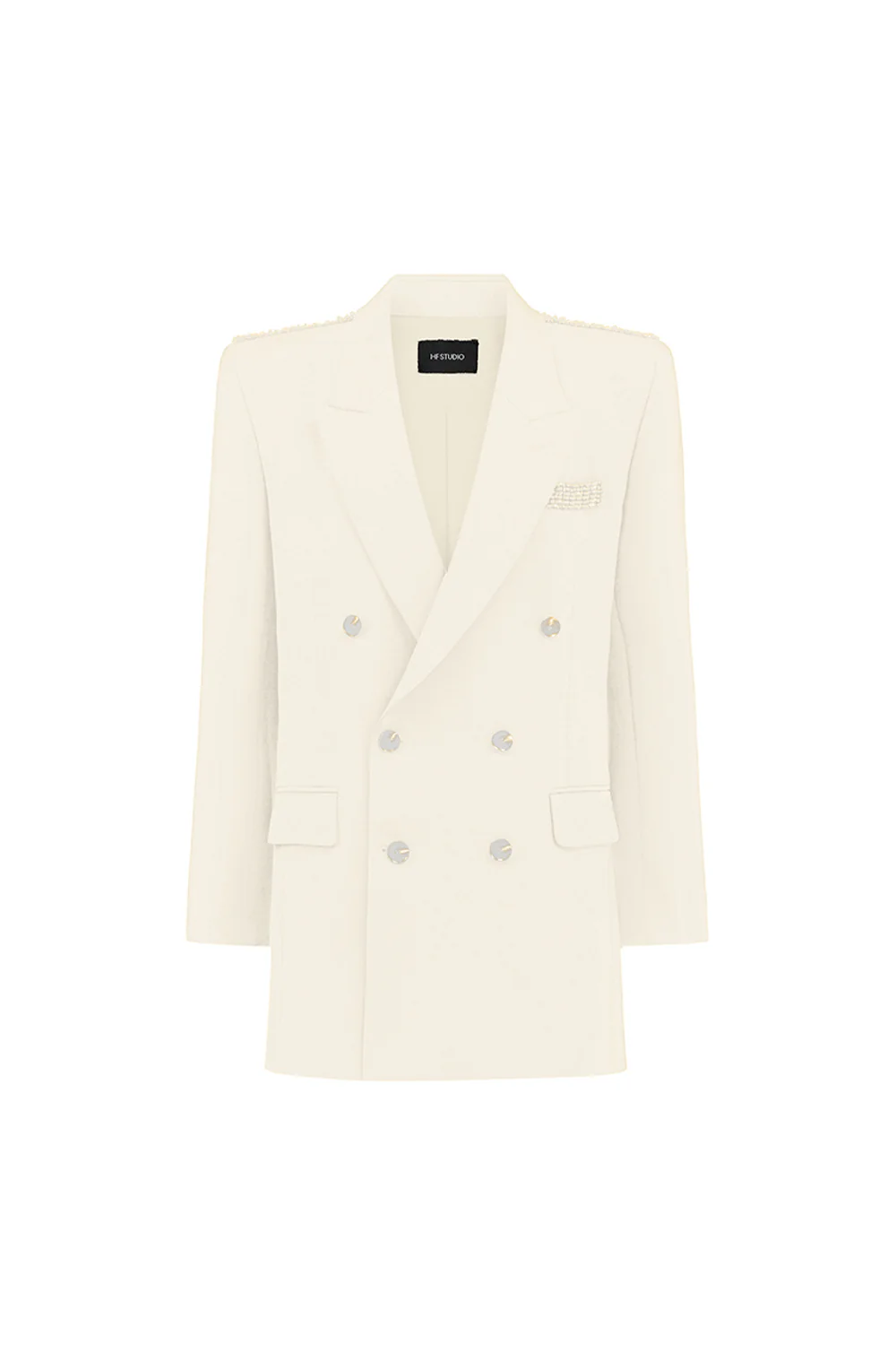 Claire Notched Rhinestone Blazer