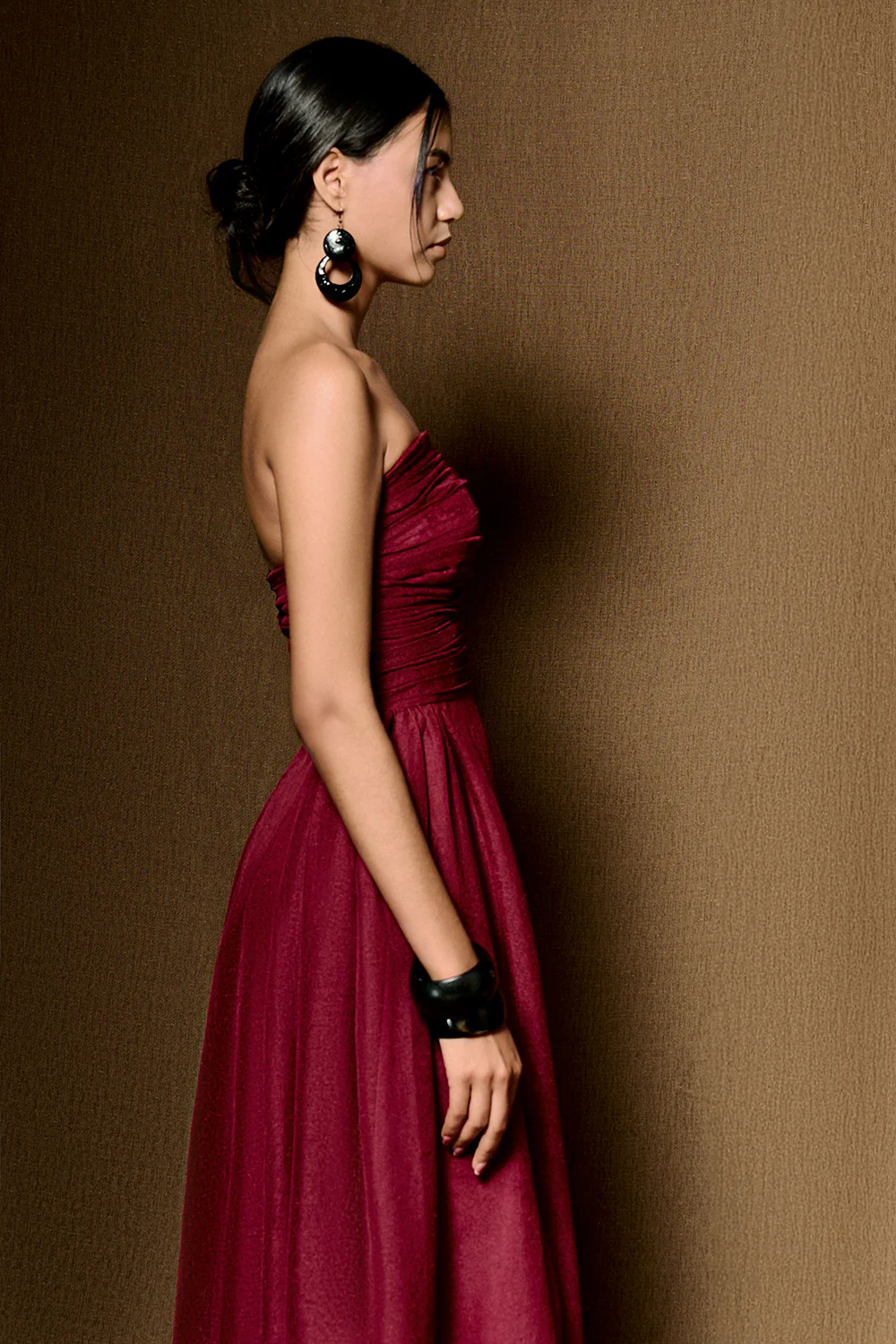 Willow Straight Across Draped Maxi Dress