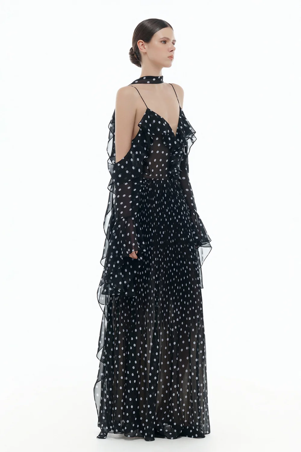 Beatrice Sweetheart Ruffle Maxi Dress