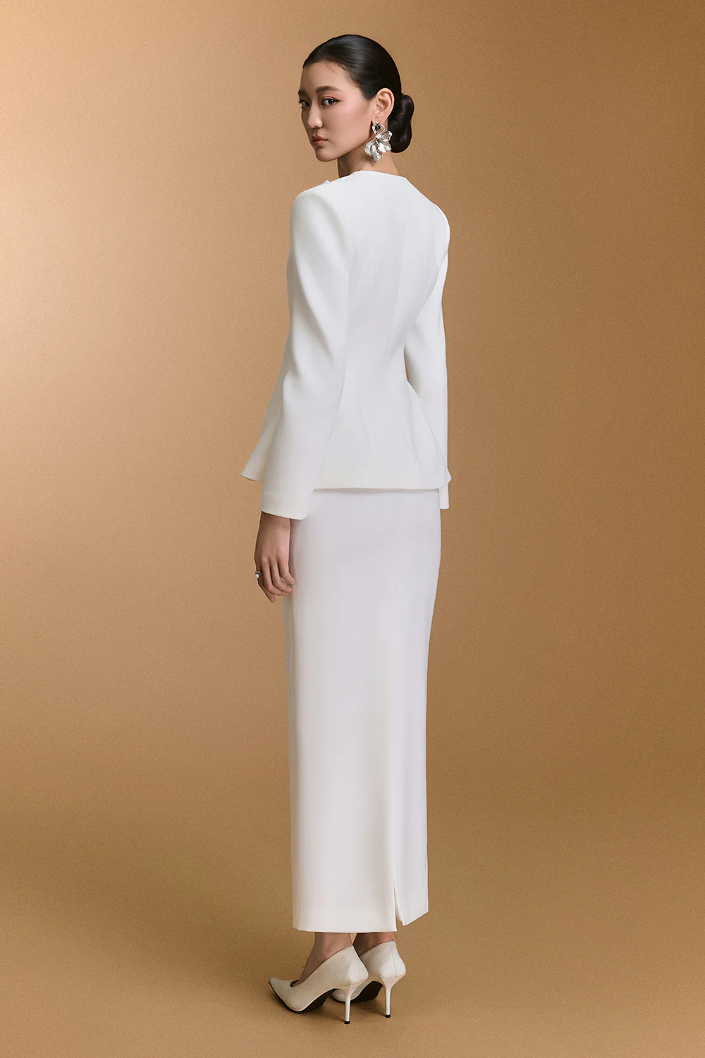 Salina Straight Cotton Skirt