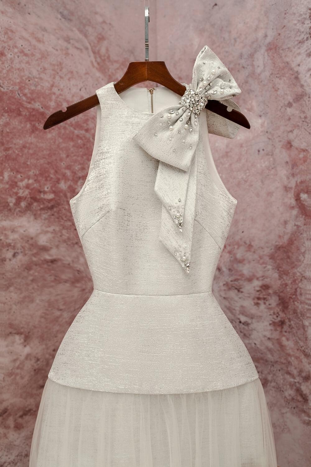 Mercy A-line Sleeveless Jacquard Midi Dress