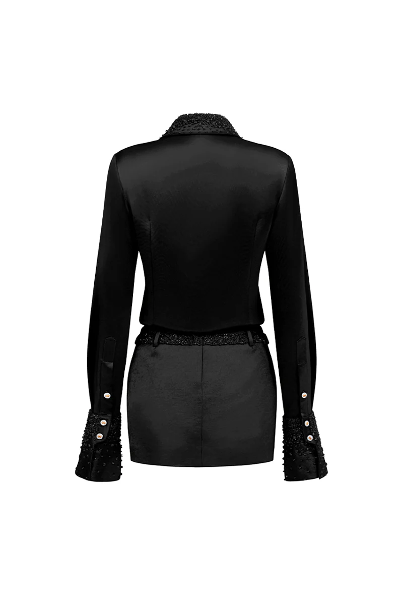 Raina Bodycon Rhinestone Skirt