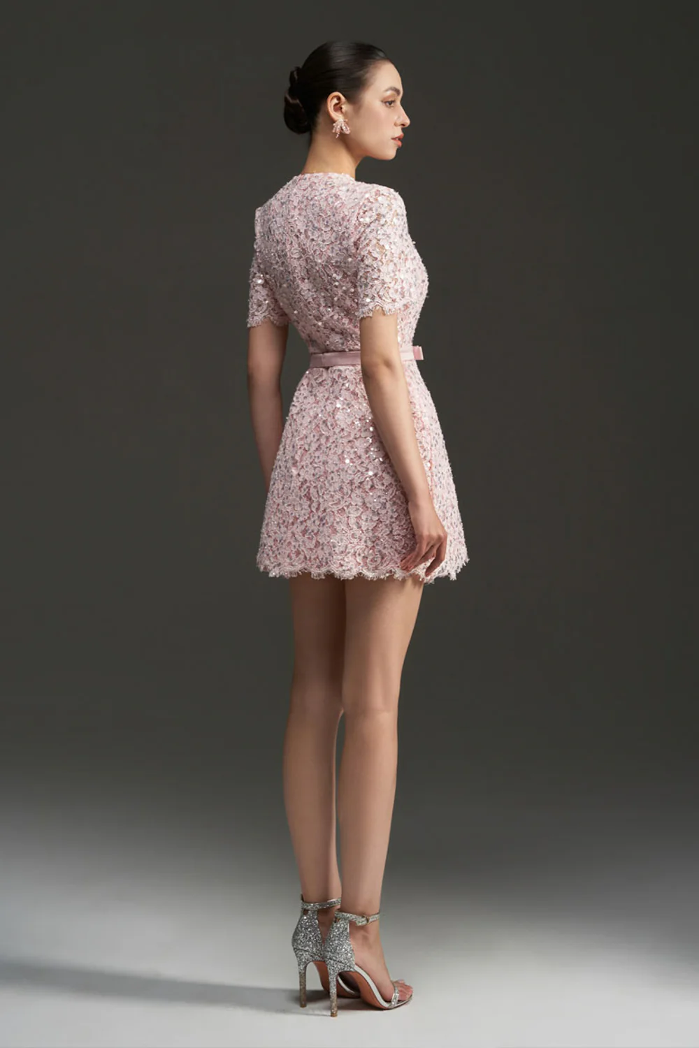 Gianna Regular Sleeve Lace Mini Dress