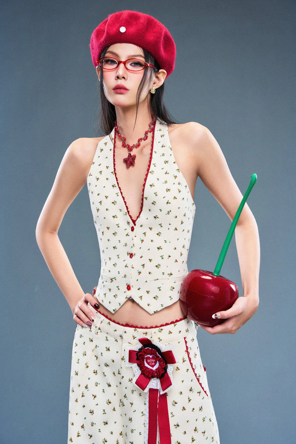 Mystery Halter Neck Cotton Top