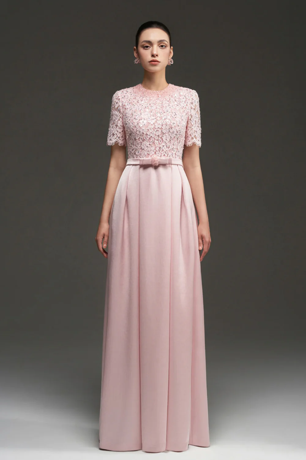 Lyanna A-line Draped Maxi Dress