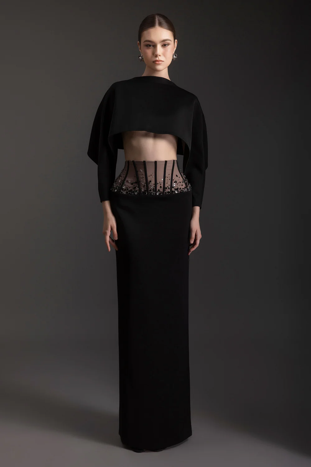 Celestial Cape Sleeve Rhinestone Set