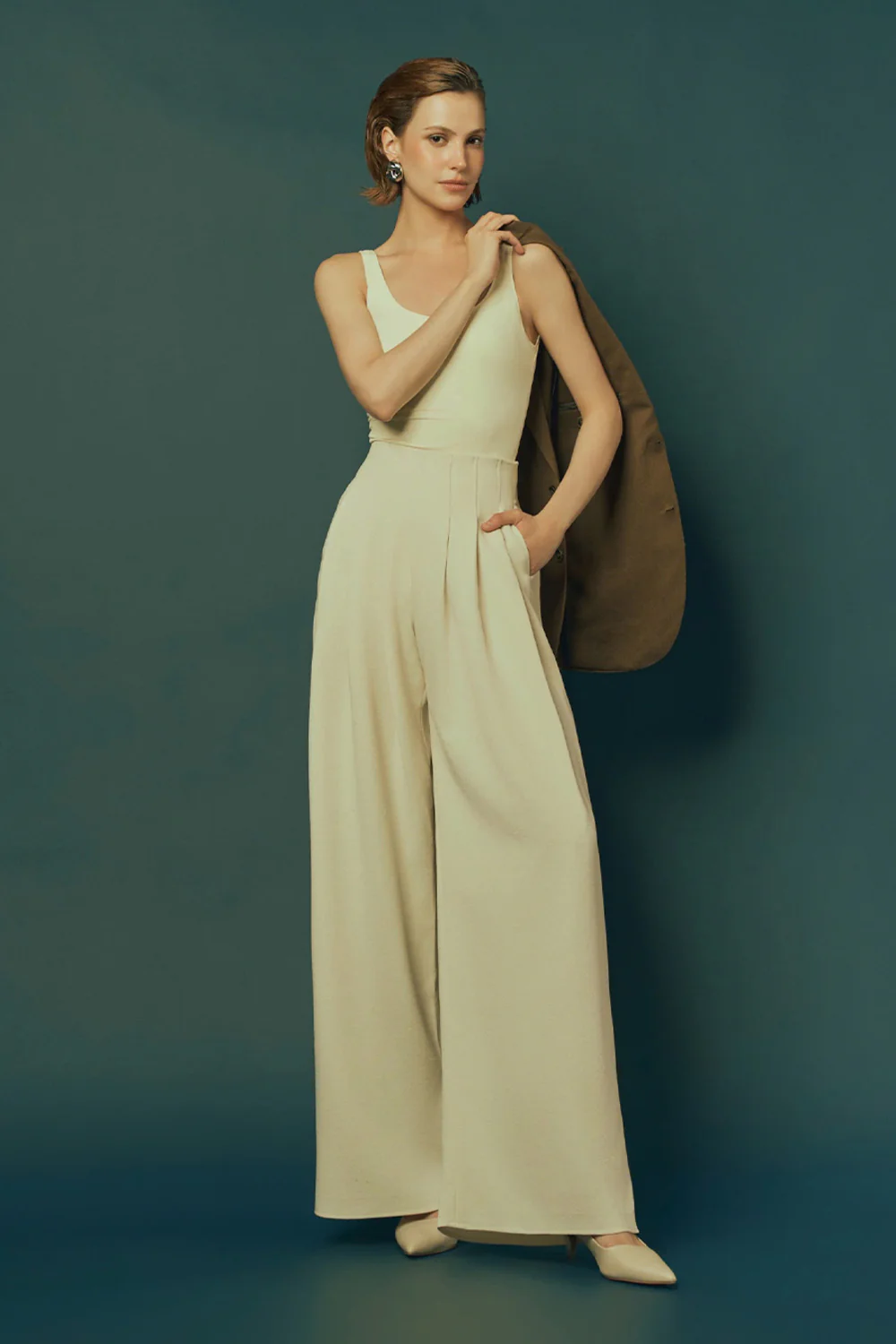 Peony Bodycon Square Neck Spandex Bodysuit