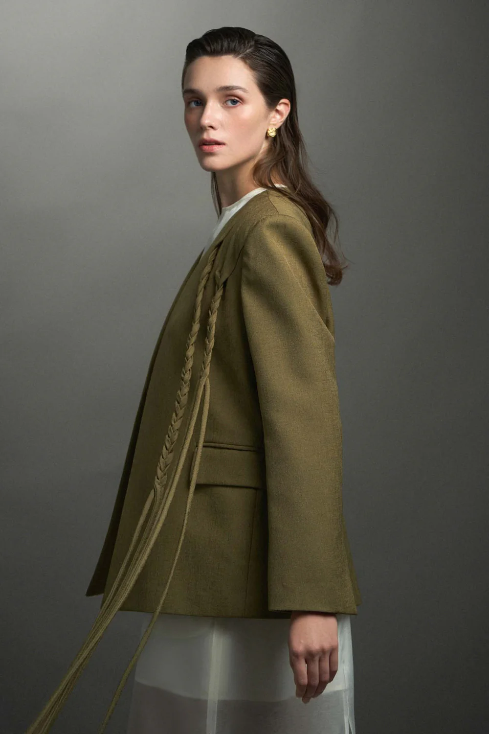 Ines Straight Braid Blazer