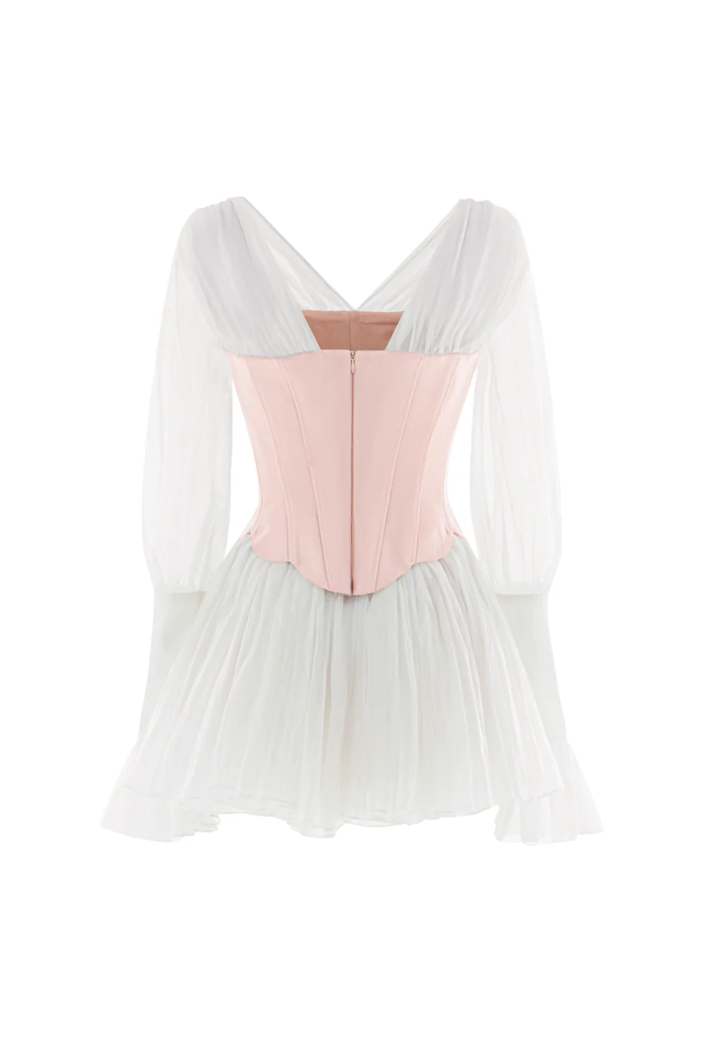 Cyralyn V-Neck Gathering Mini Dress