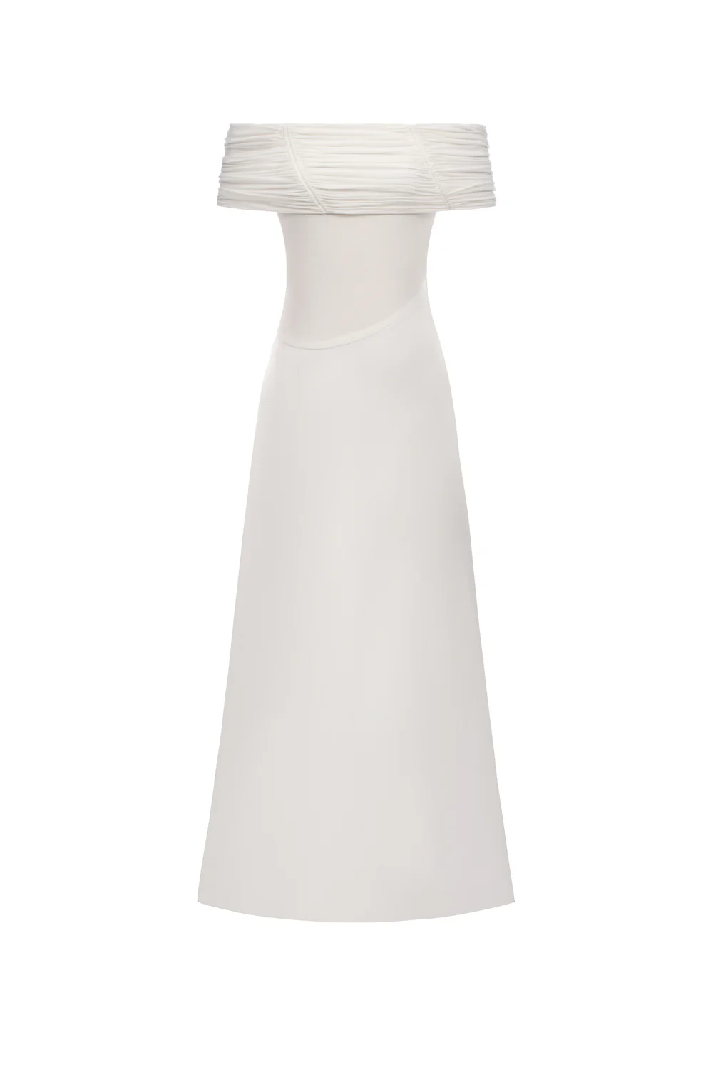 Silvera Off-Shoulder Gathering Maxi Dress