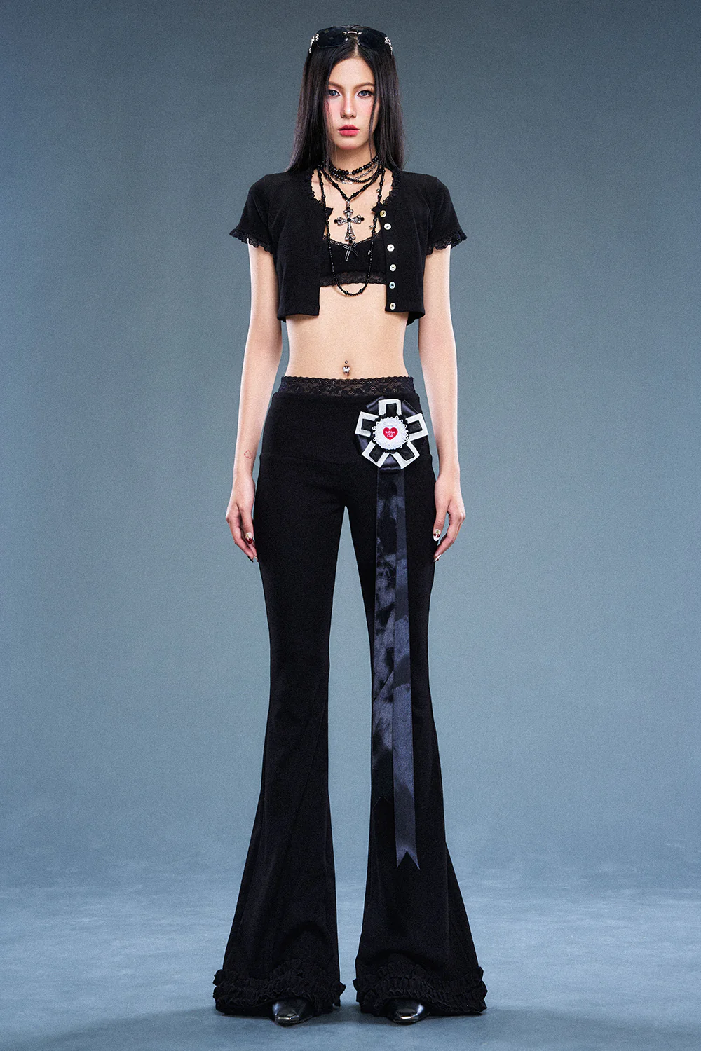 Nikita Straight Ruffle Pants