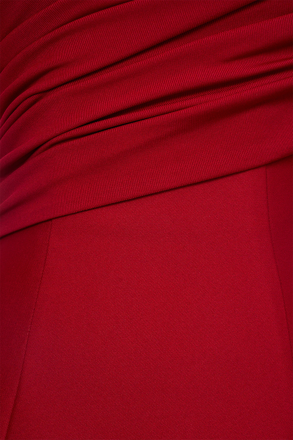 Luminous A-line Asymmetric Shoulder Jersey Maxi Dress