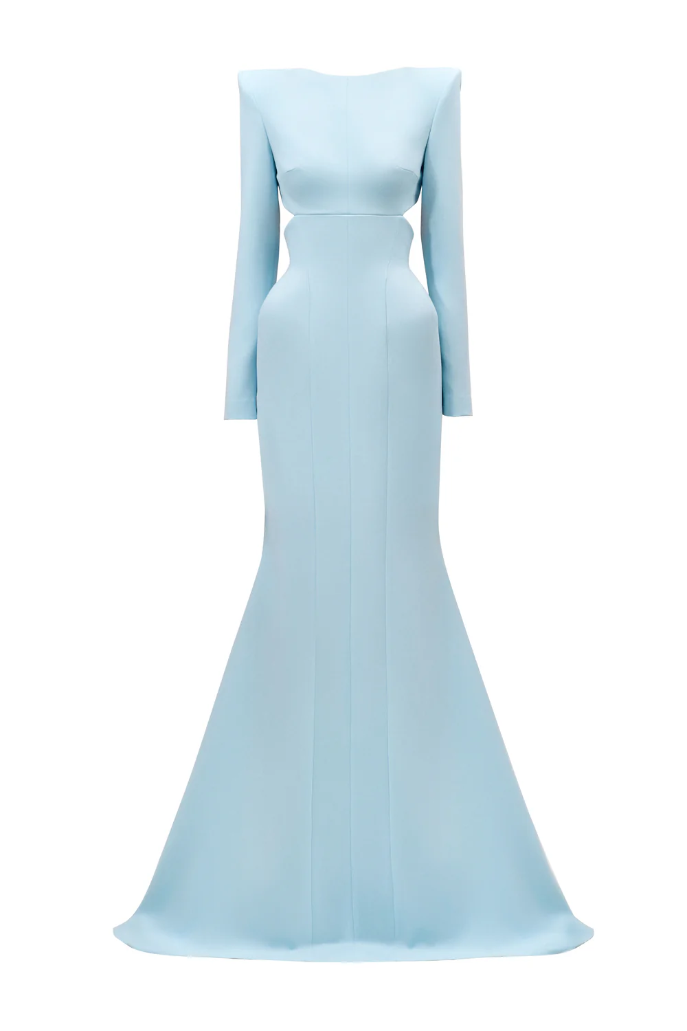 Calliope Mermaid Square Shoulder Polyester Floor Length Dress