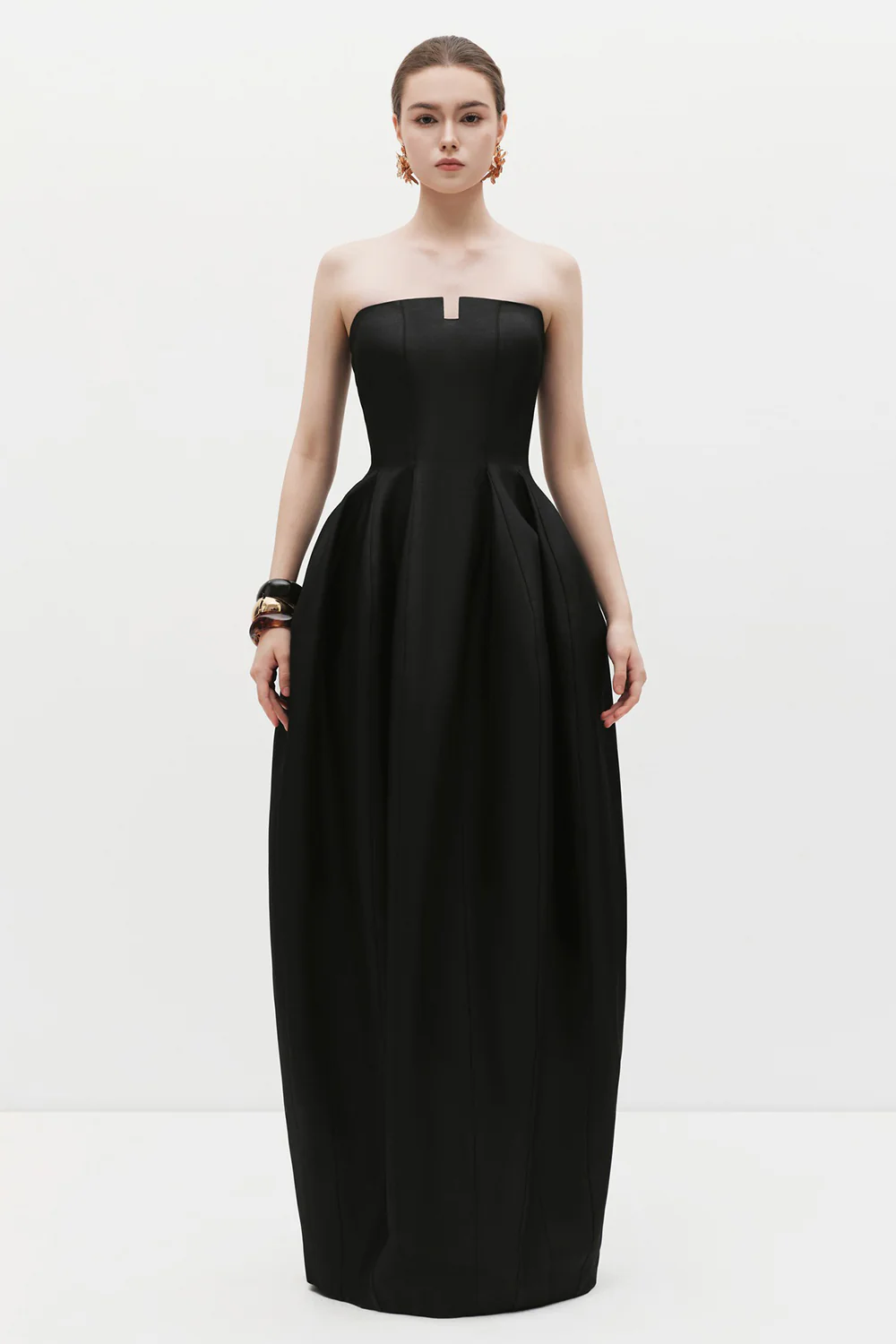 Astrid Cocoon Pleated Maxi Dress