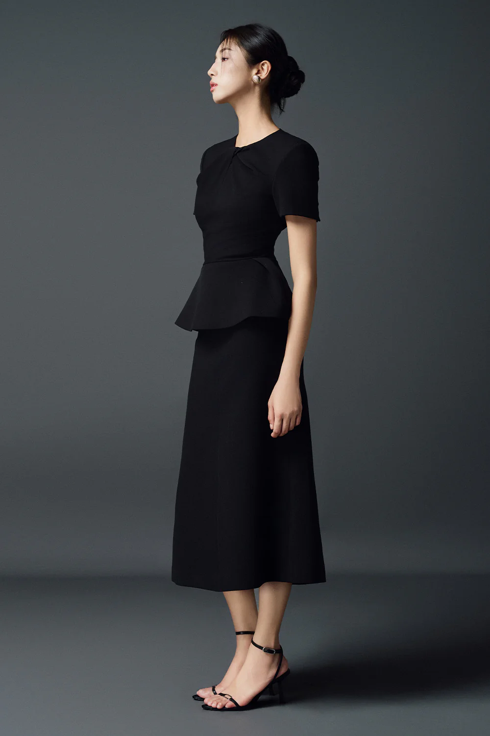 Calla A-line Basic Polycotton Midi Skirt