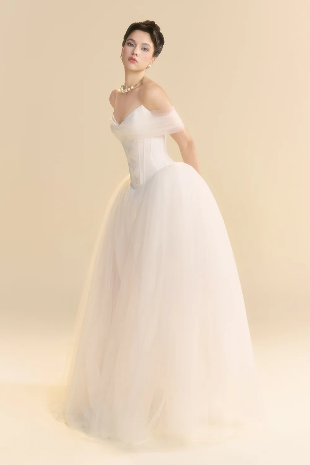 Serenity Sweetheart Draped Maxi Dress