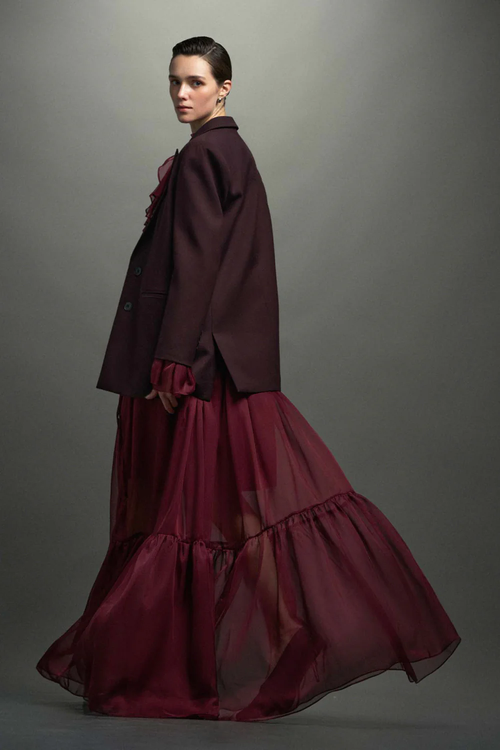 Andrea V-Neck Polycotton Blazer