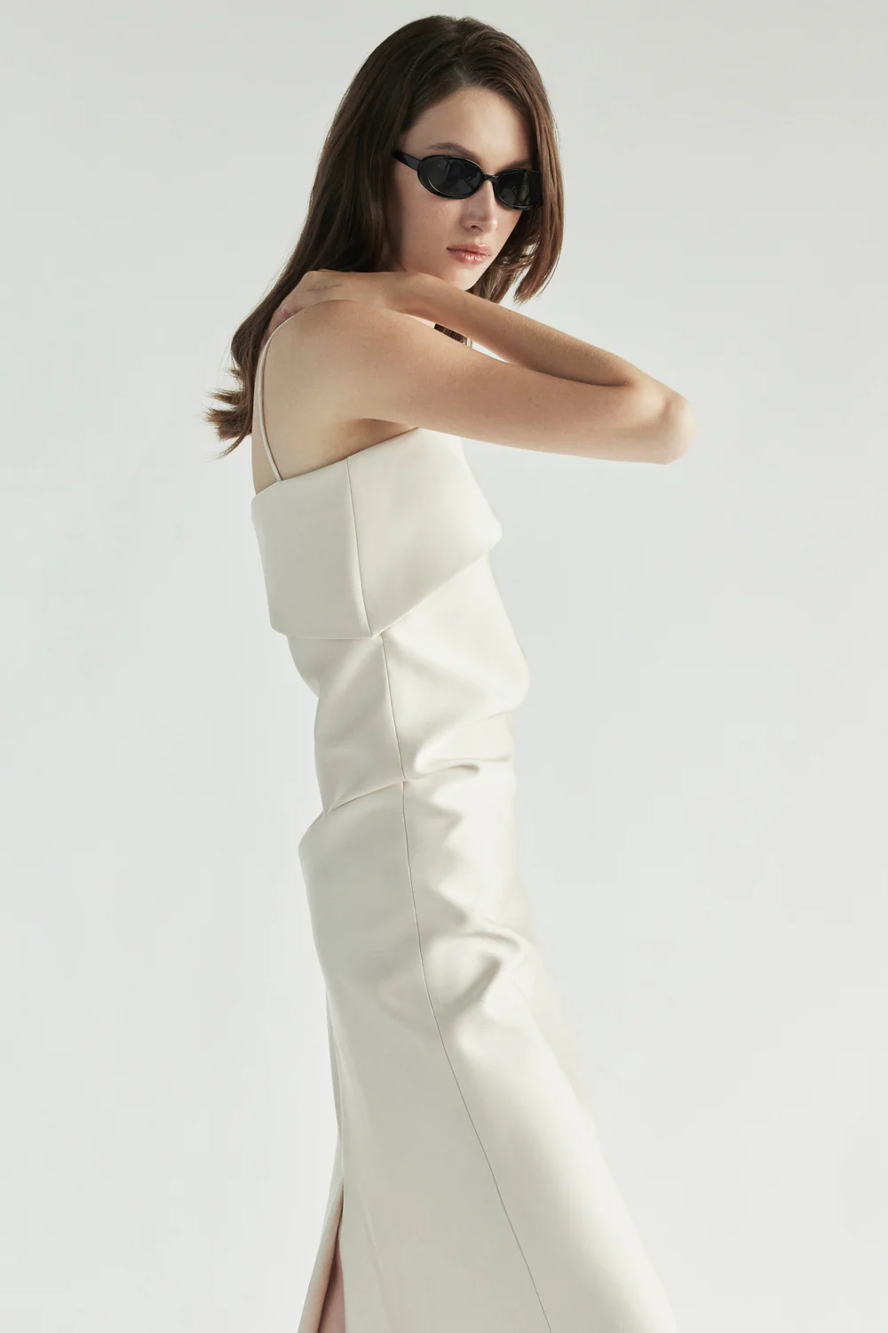 Avery A-line Draped Maxi Dress