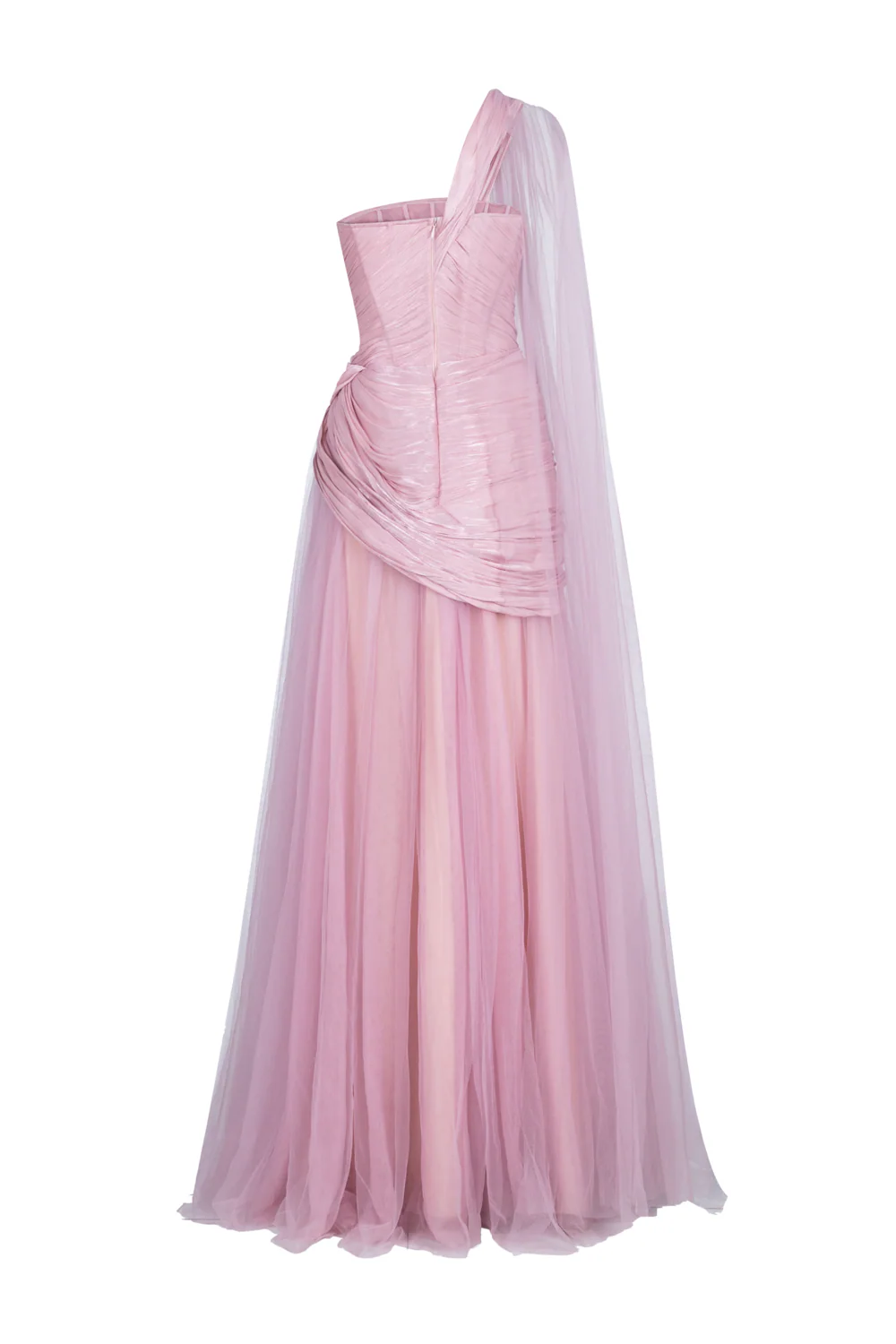 Lyssandra One Shoulder Draped Maxi Dress