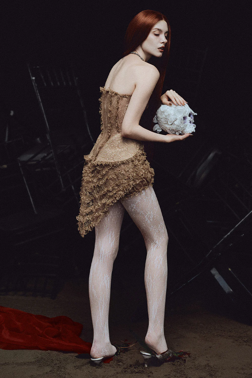 Nightingale Peplum Ruffle Set