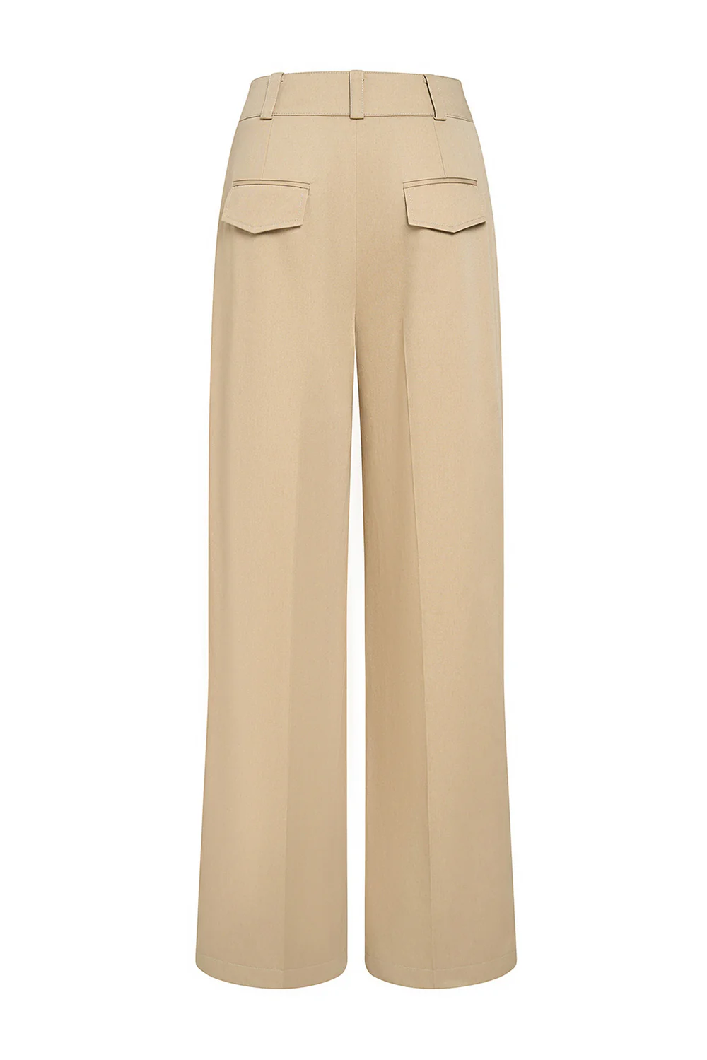 Darlin Straight Pleated Khaki Ankle Length Pants