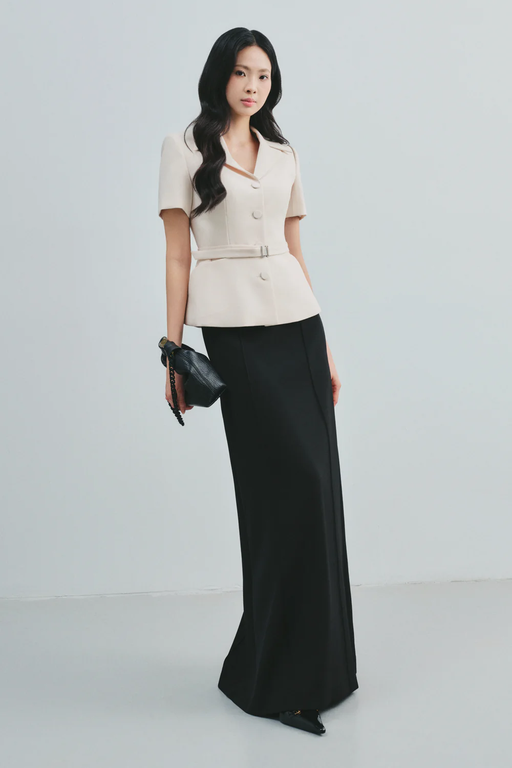 Fianna Peplum Button Top