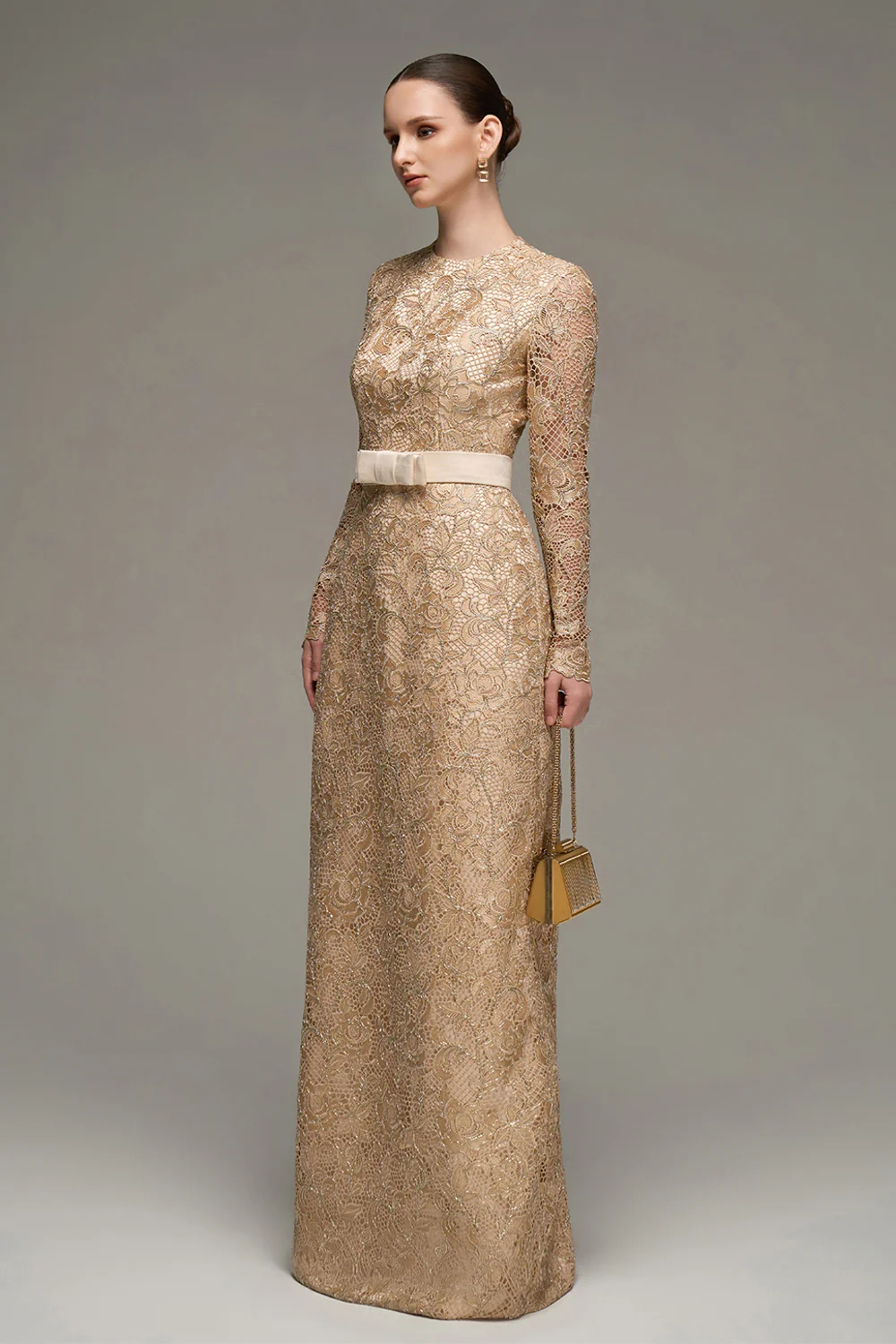 Charlie A-line Lace Maxi Dress