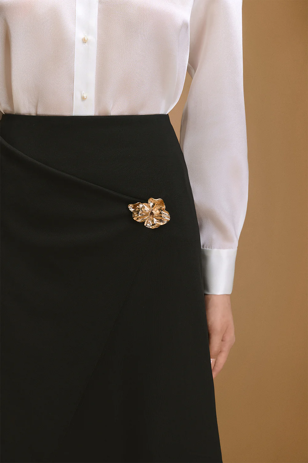 Scarlet Wrap Jersey Skirt