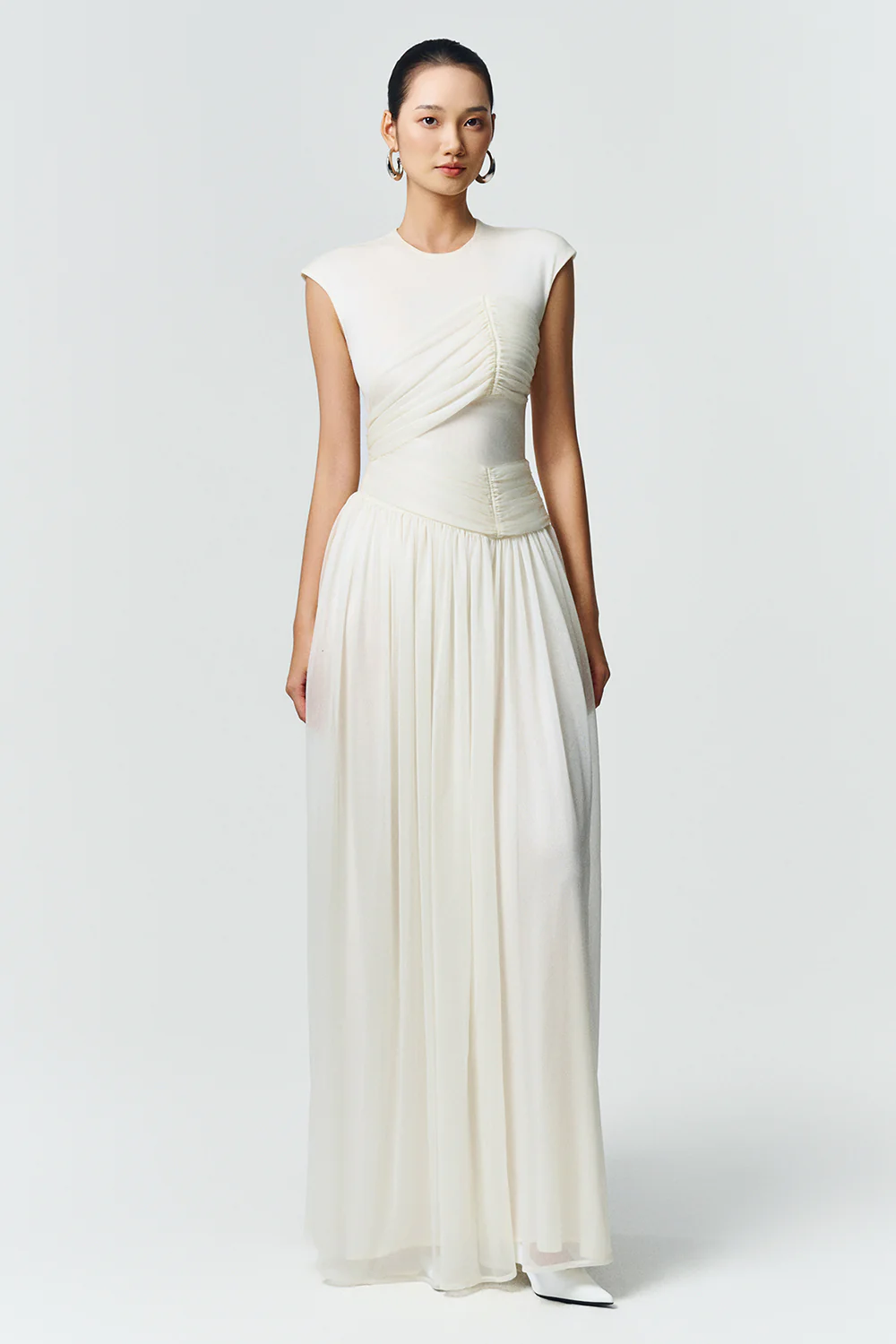 Terra Cap Gathering Maxi Dress