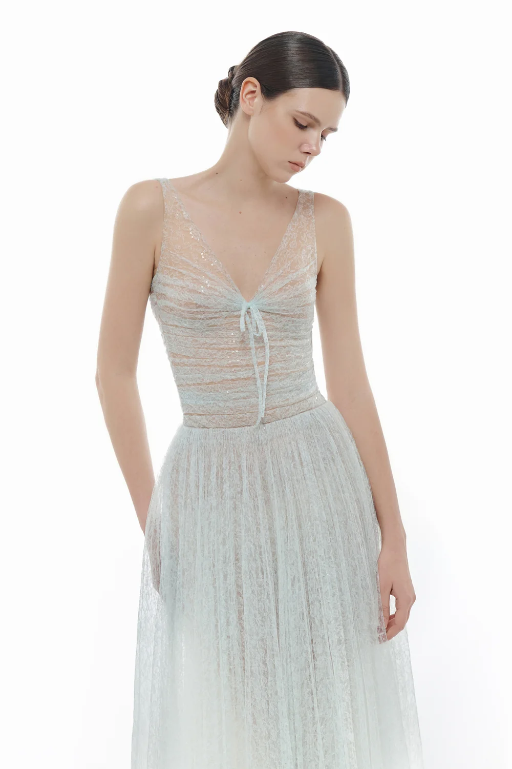 Selene V-Neck Sequin Maxi Dress