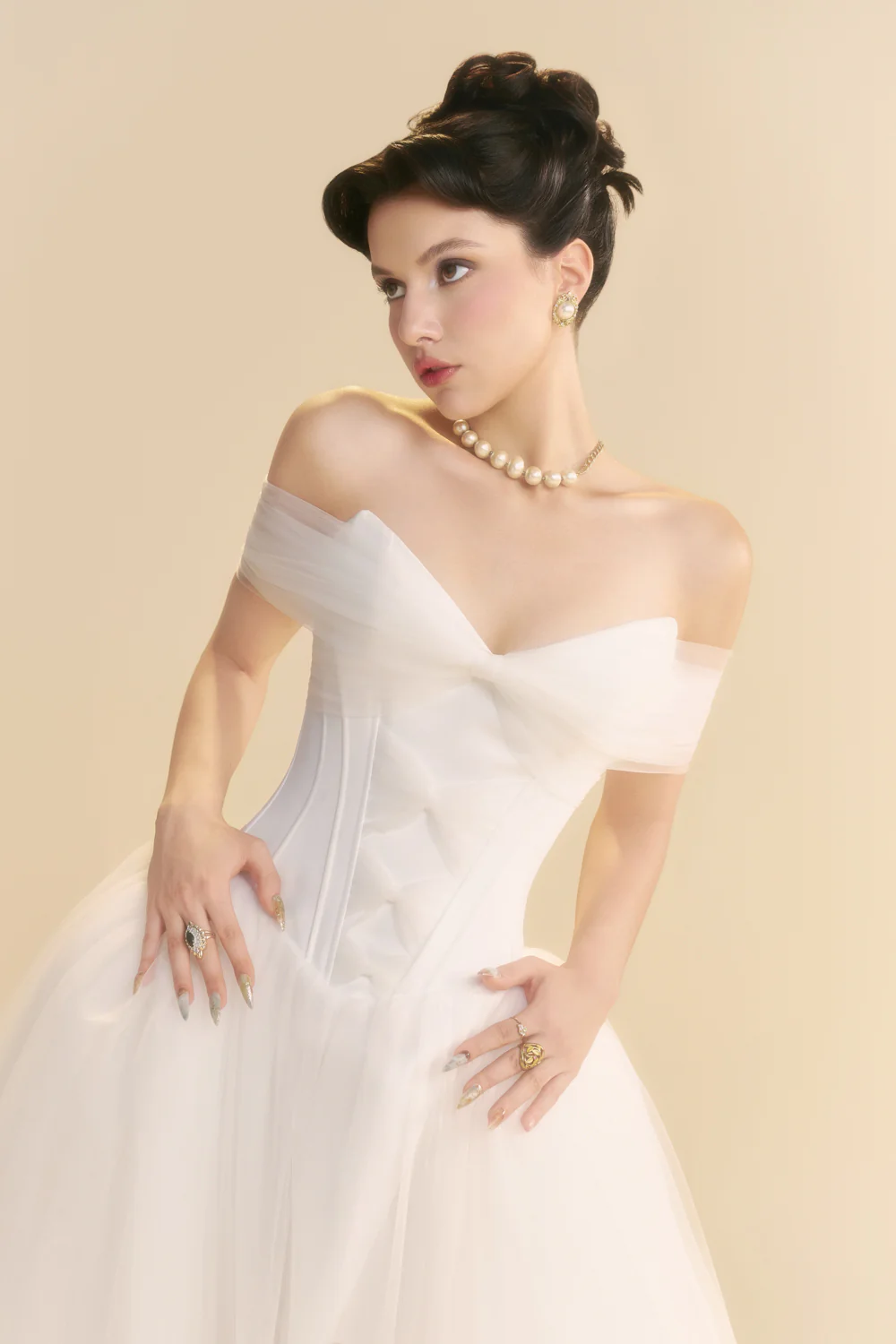 Serenity Sweetheart Draped Maxi Dress