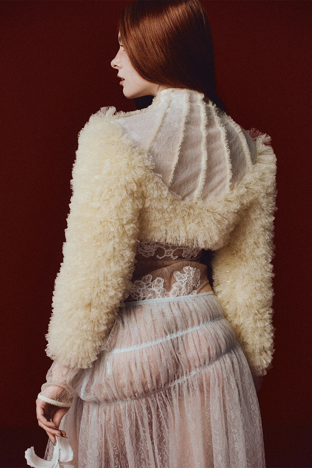 Sonnet High Neck Gathering Jacket