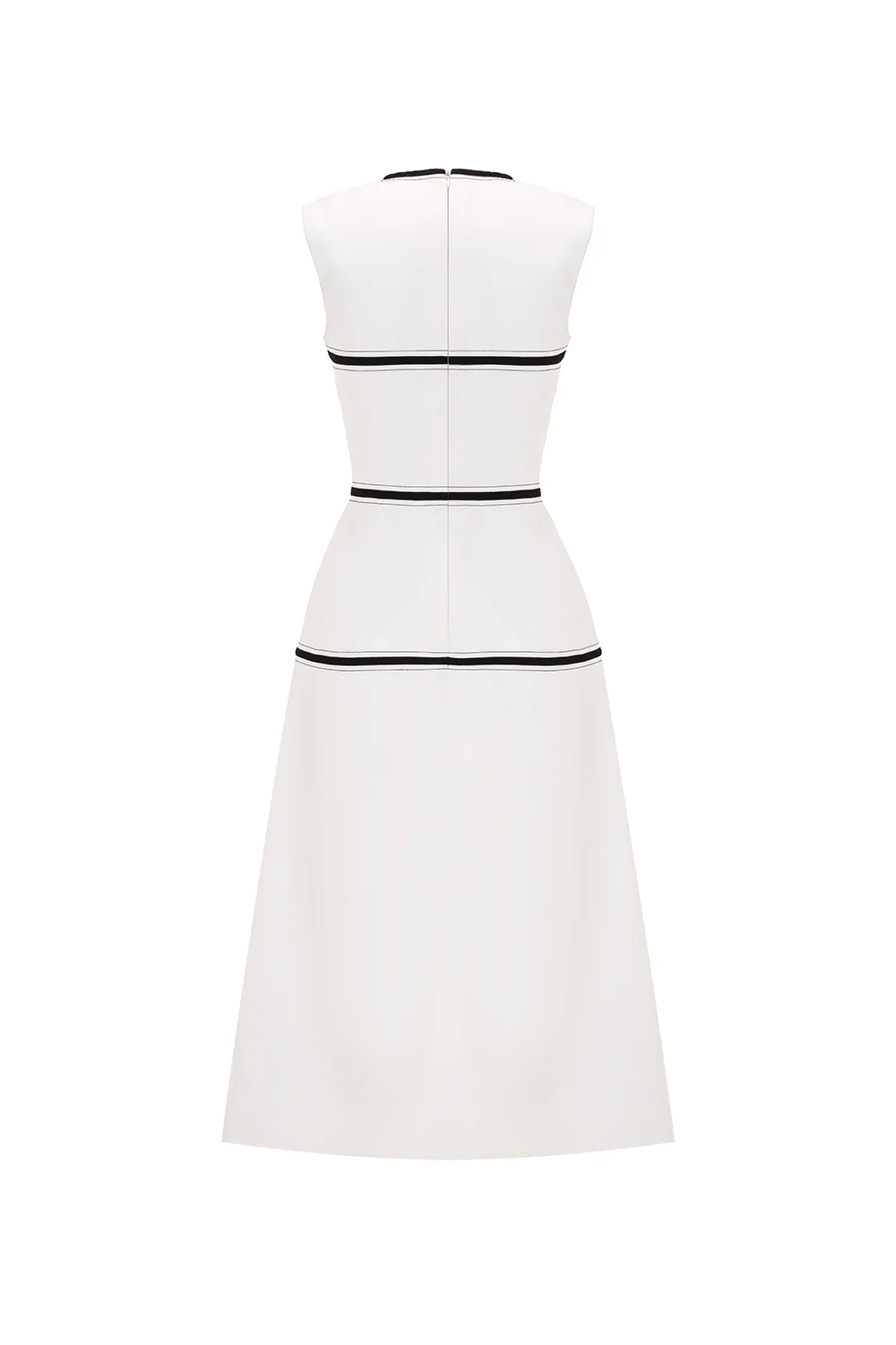 Destiny A-line Sleeveless Linen Cotton Midi Dress