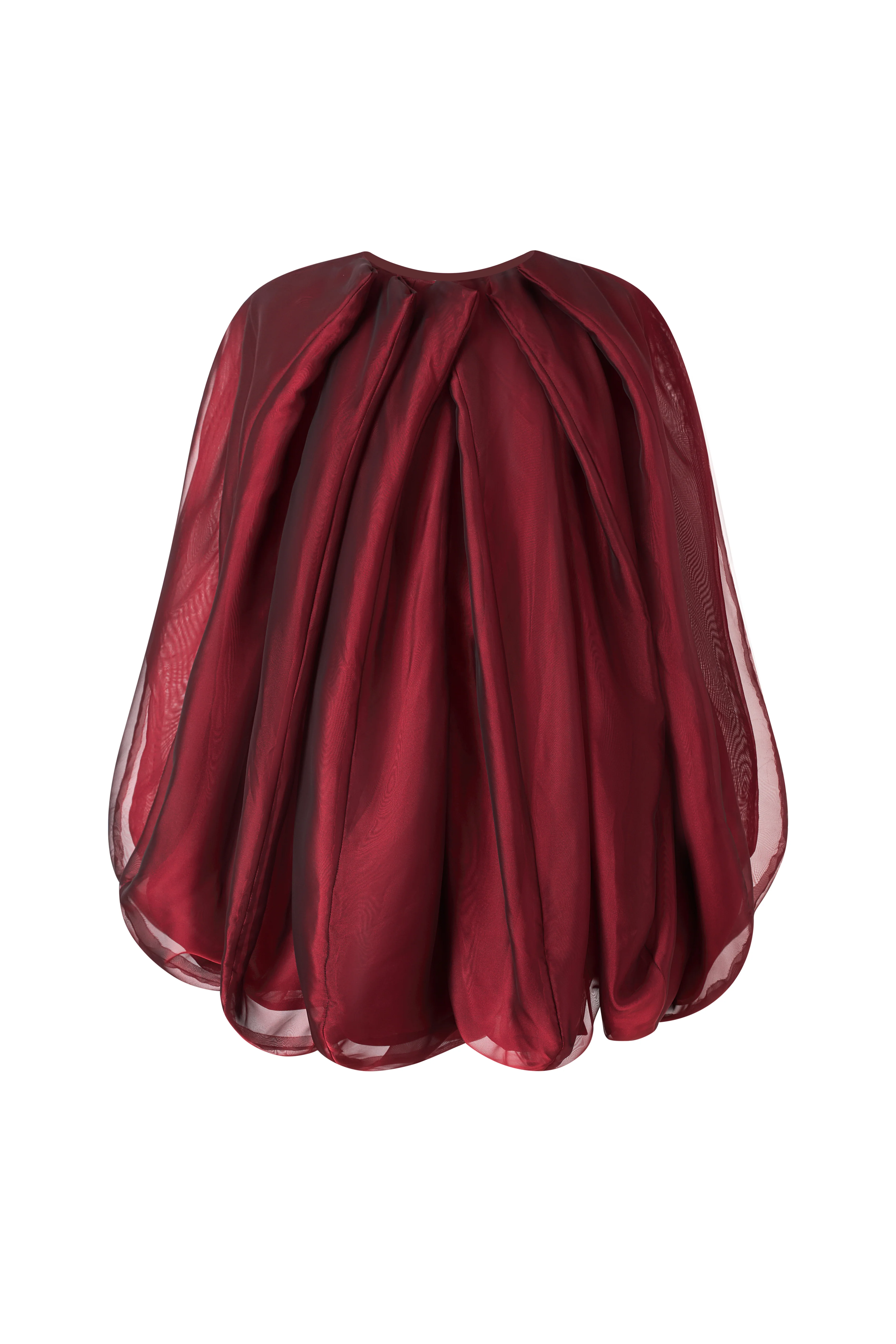 Maia Bubble Gathered Organza Mini Dress