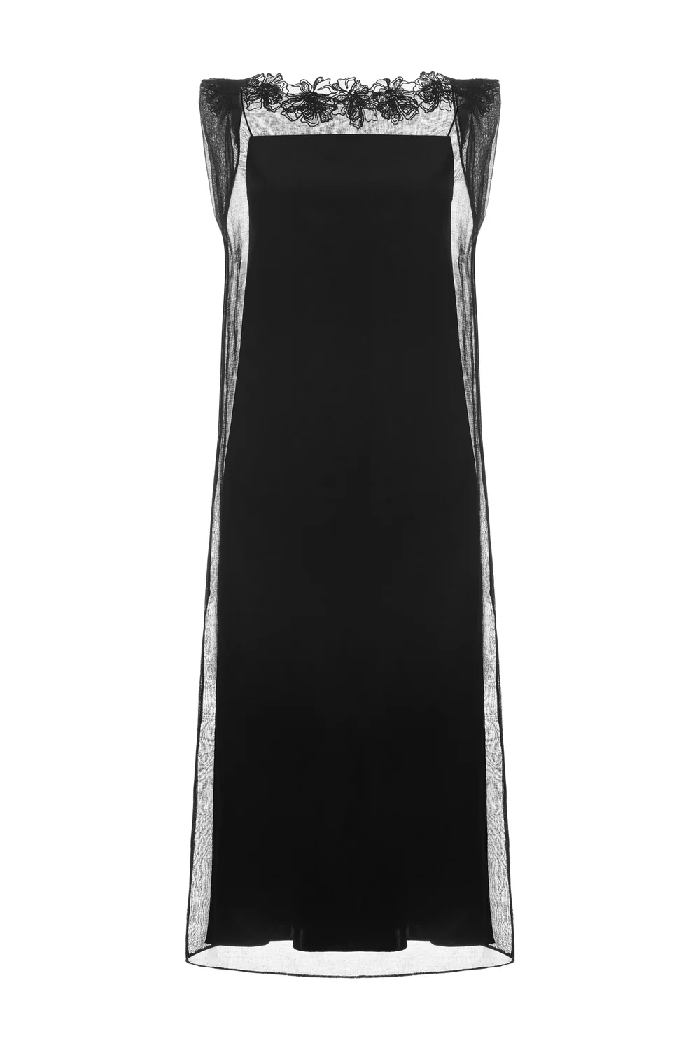 Ivy Boat Applique Midi Dress
