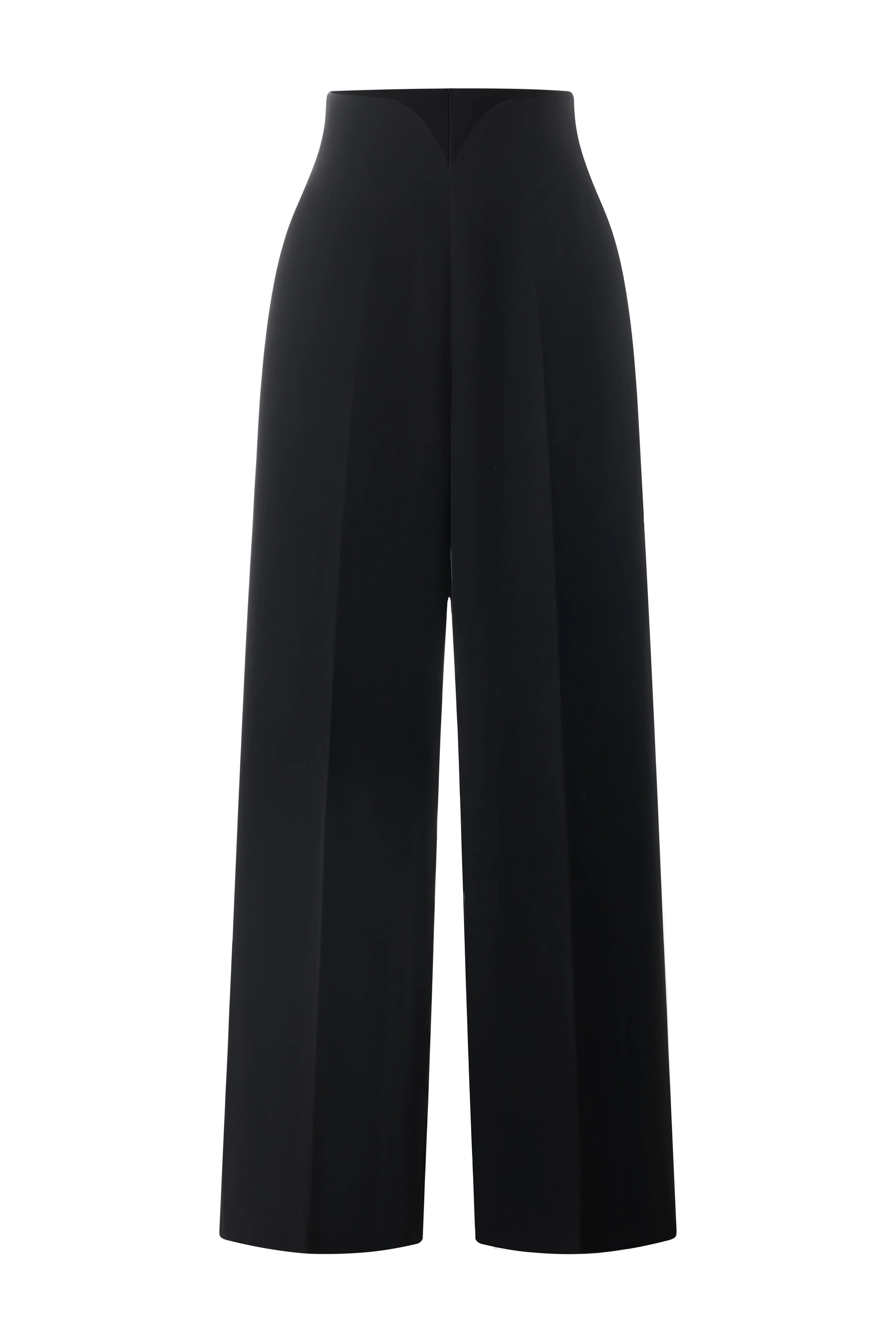 Denver Straight Wide Leg Crepe Maxi Pants