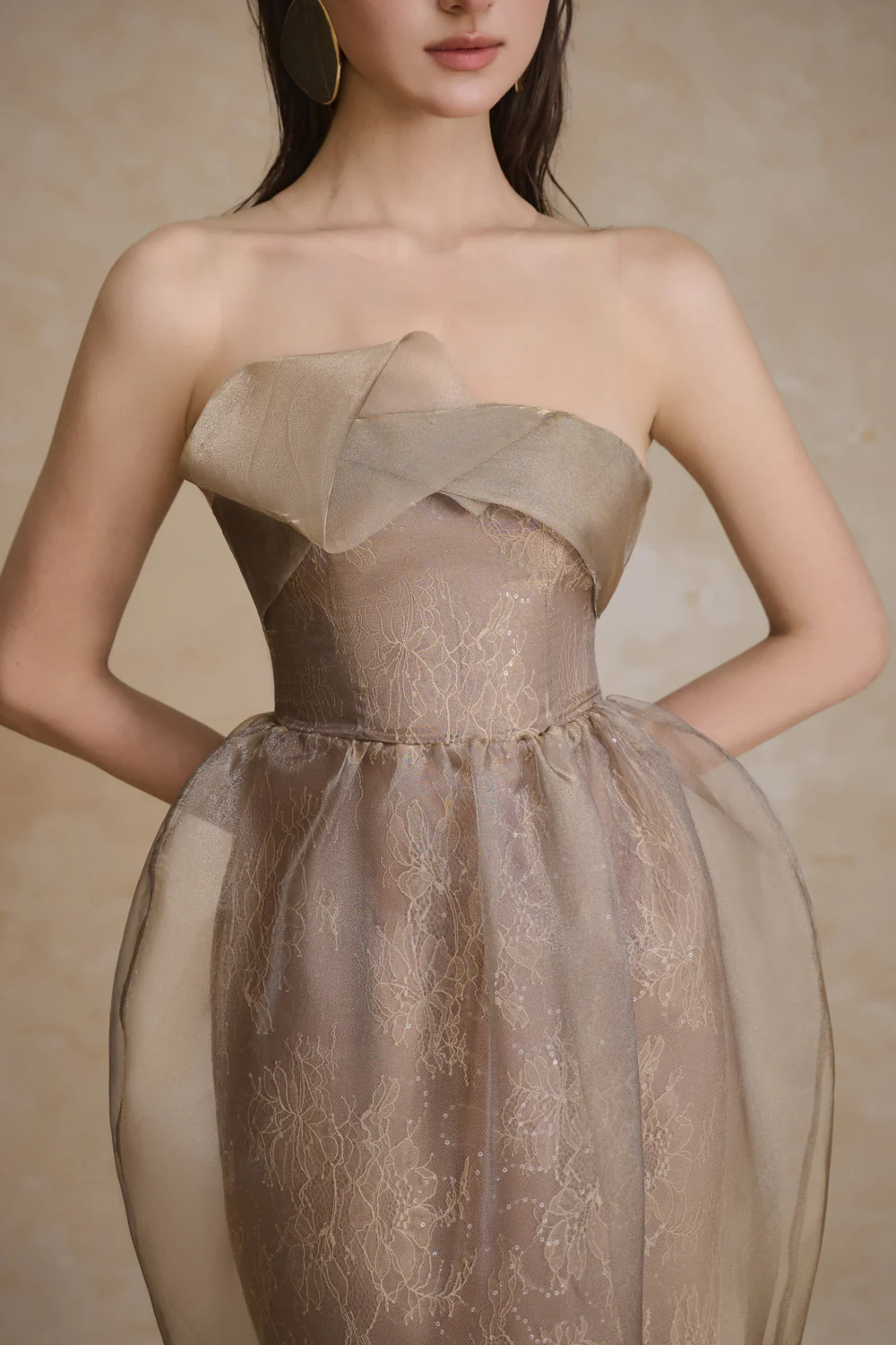 Flux Cocoon Draped Maxi Dress