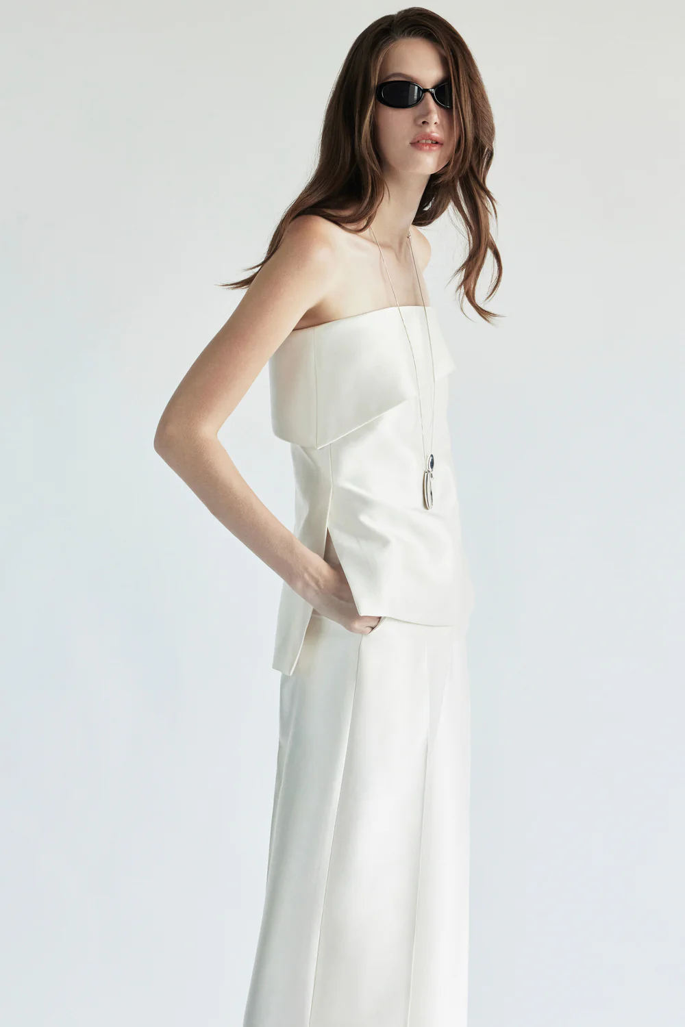 Avery Straight Silk Pants