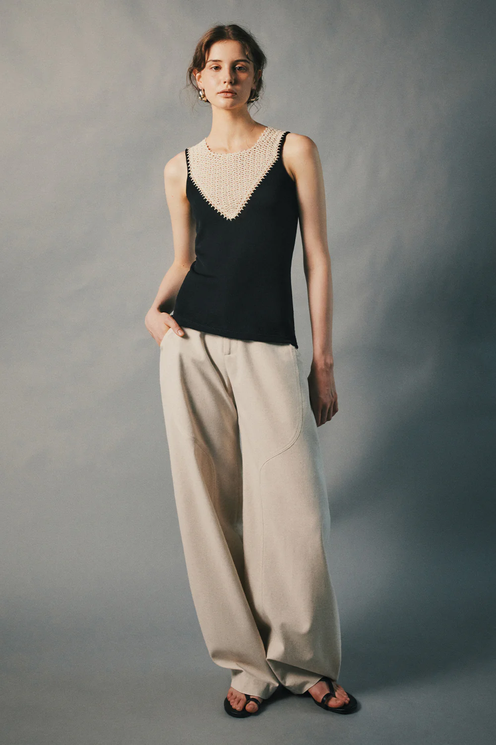 Sora Straight Zipper Pants