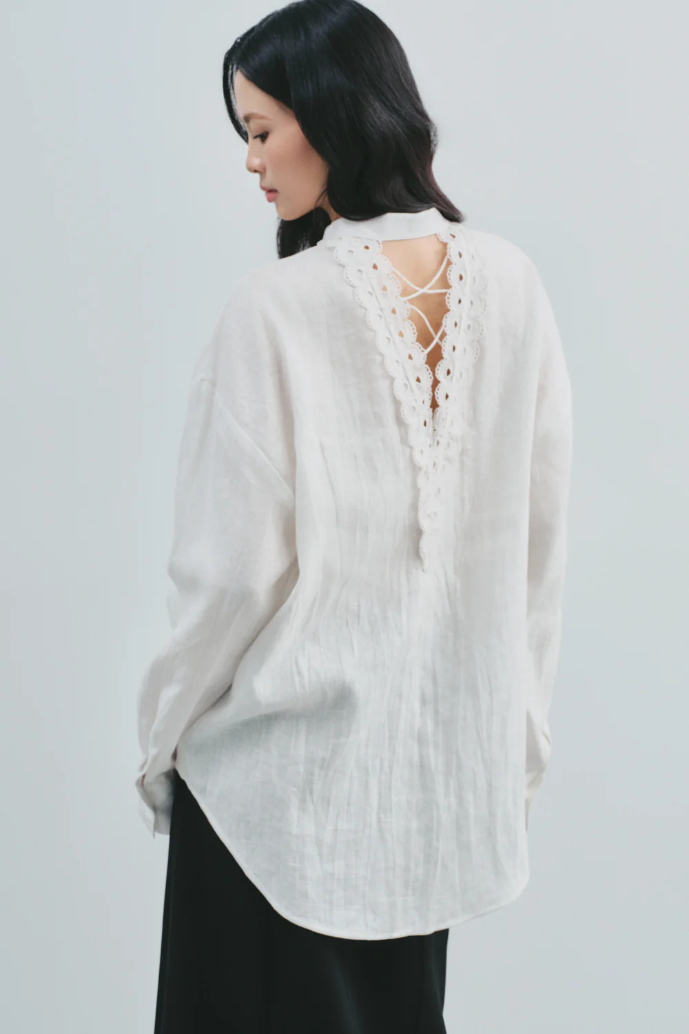 Seraphina Mandarin Linen Shirt