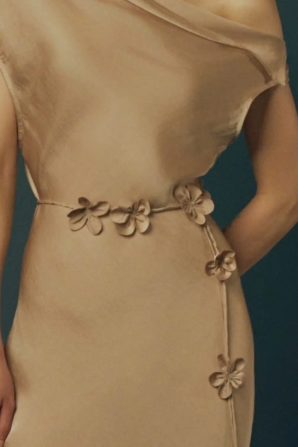 Sel Floral Silk Belt