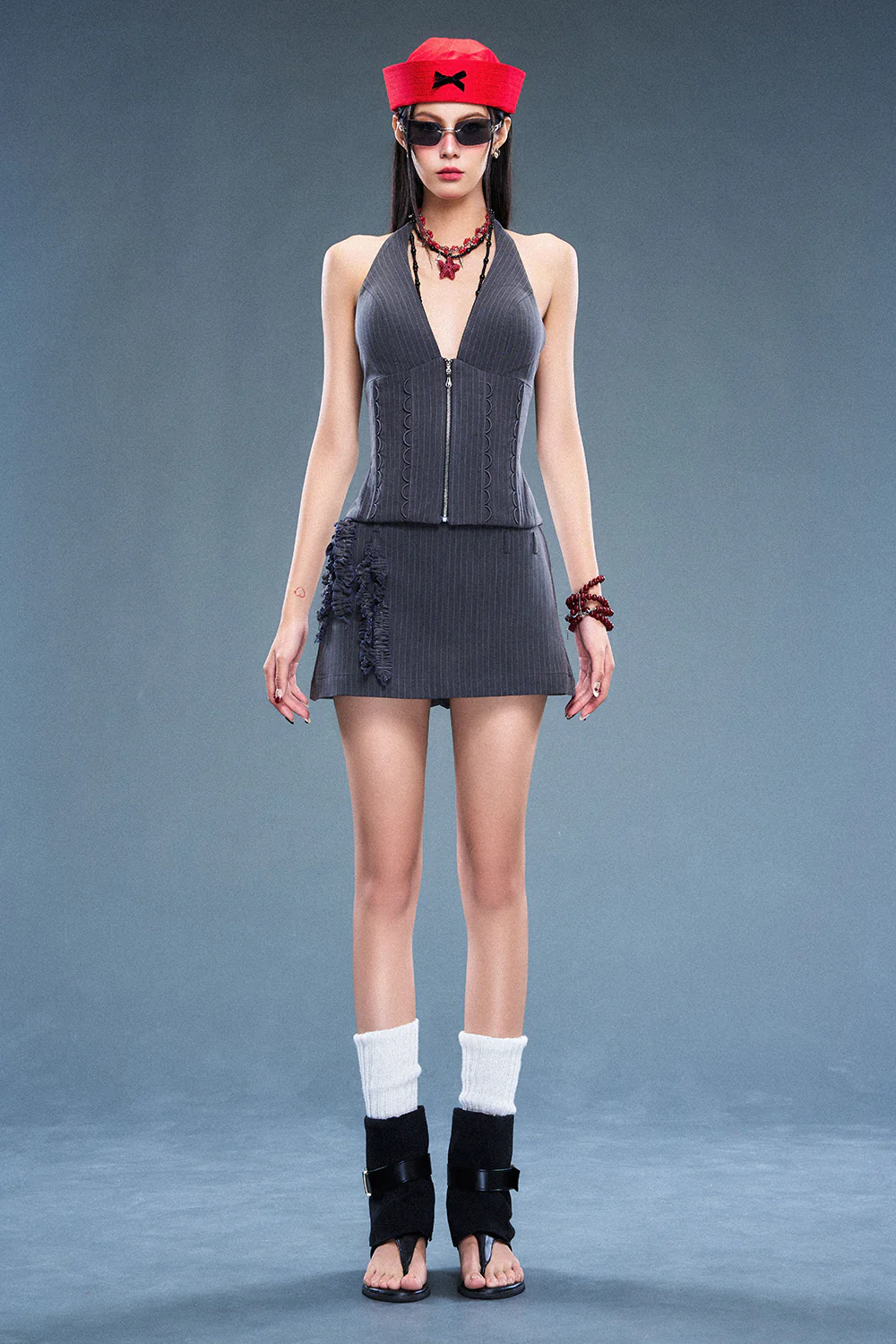 Xavia A-line Ruffle Skirt