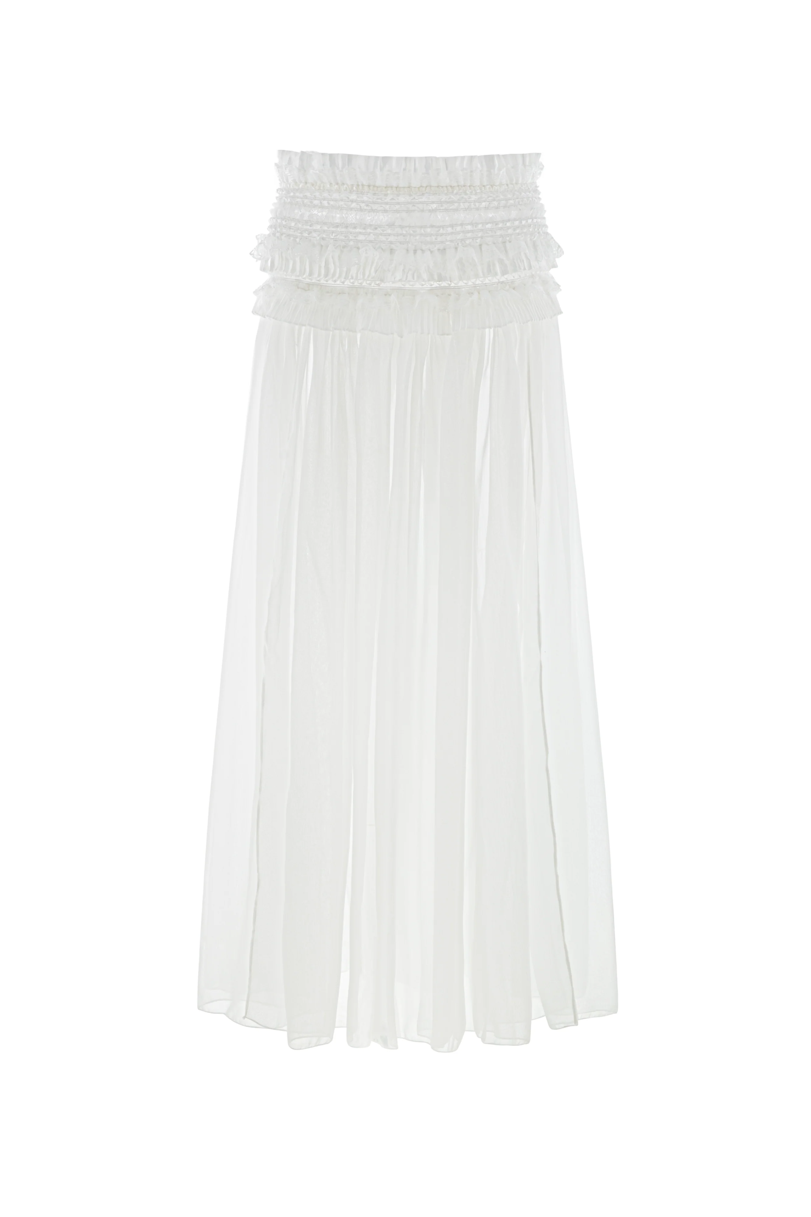 Chelo Alonso Drop Waist Corset Lace Maxi Set