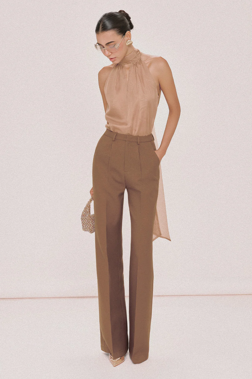 Bobby Straight Seam Pocket Cotton Maxi Pants