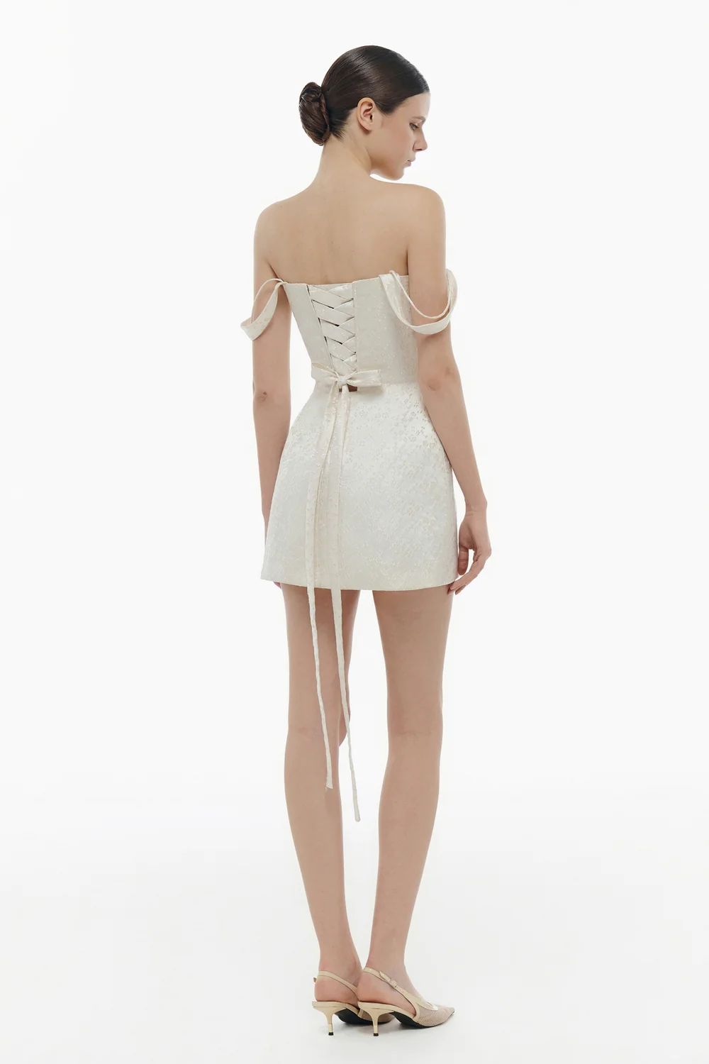 Liora Sweetheart Draped Mini Dress