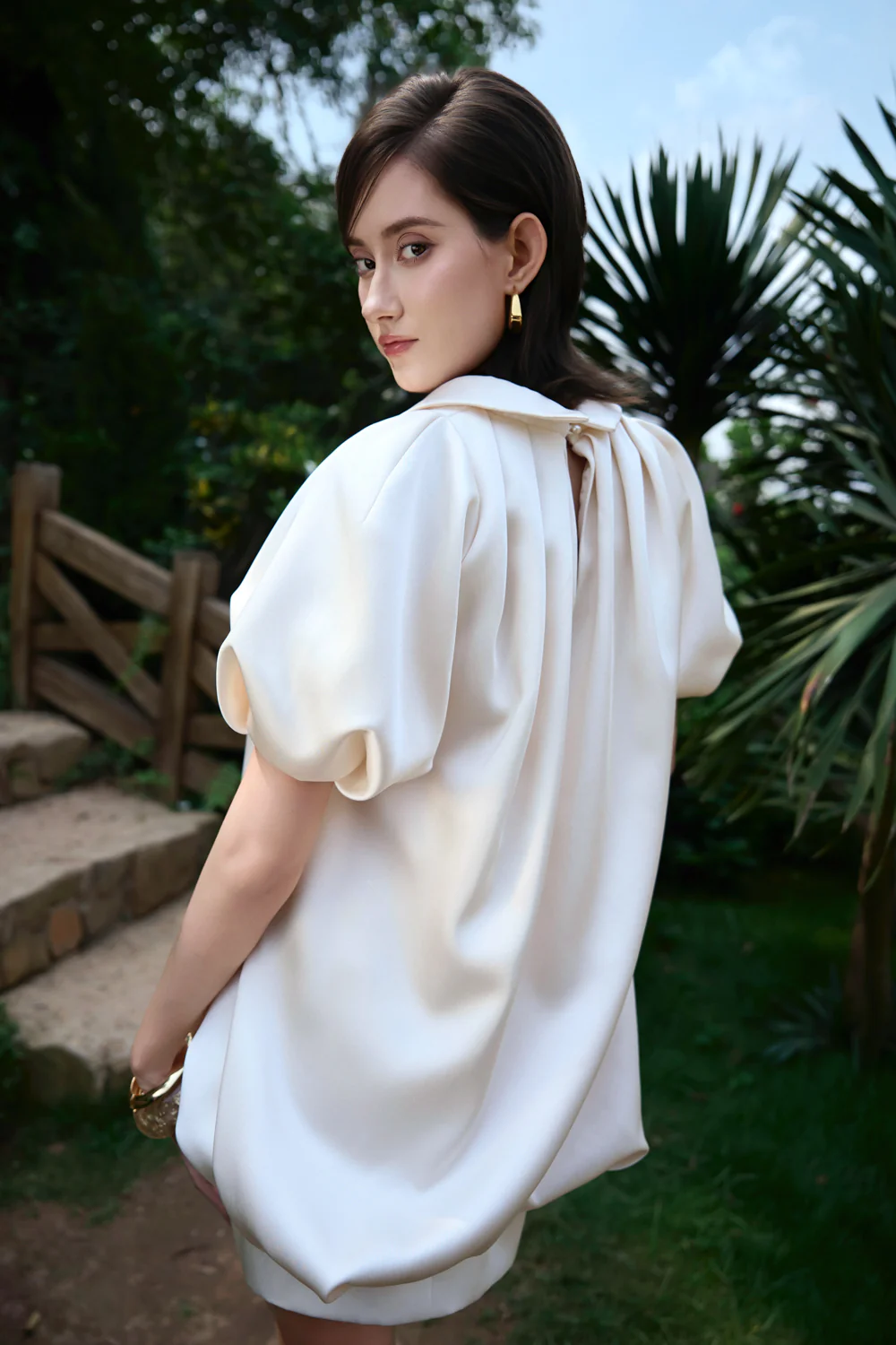 Lush Bubble Pleated Top