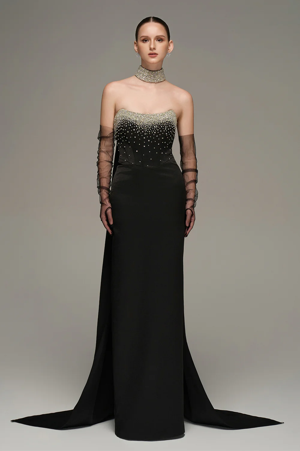 Dream Sheath Rhinestone Maxi Dress