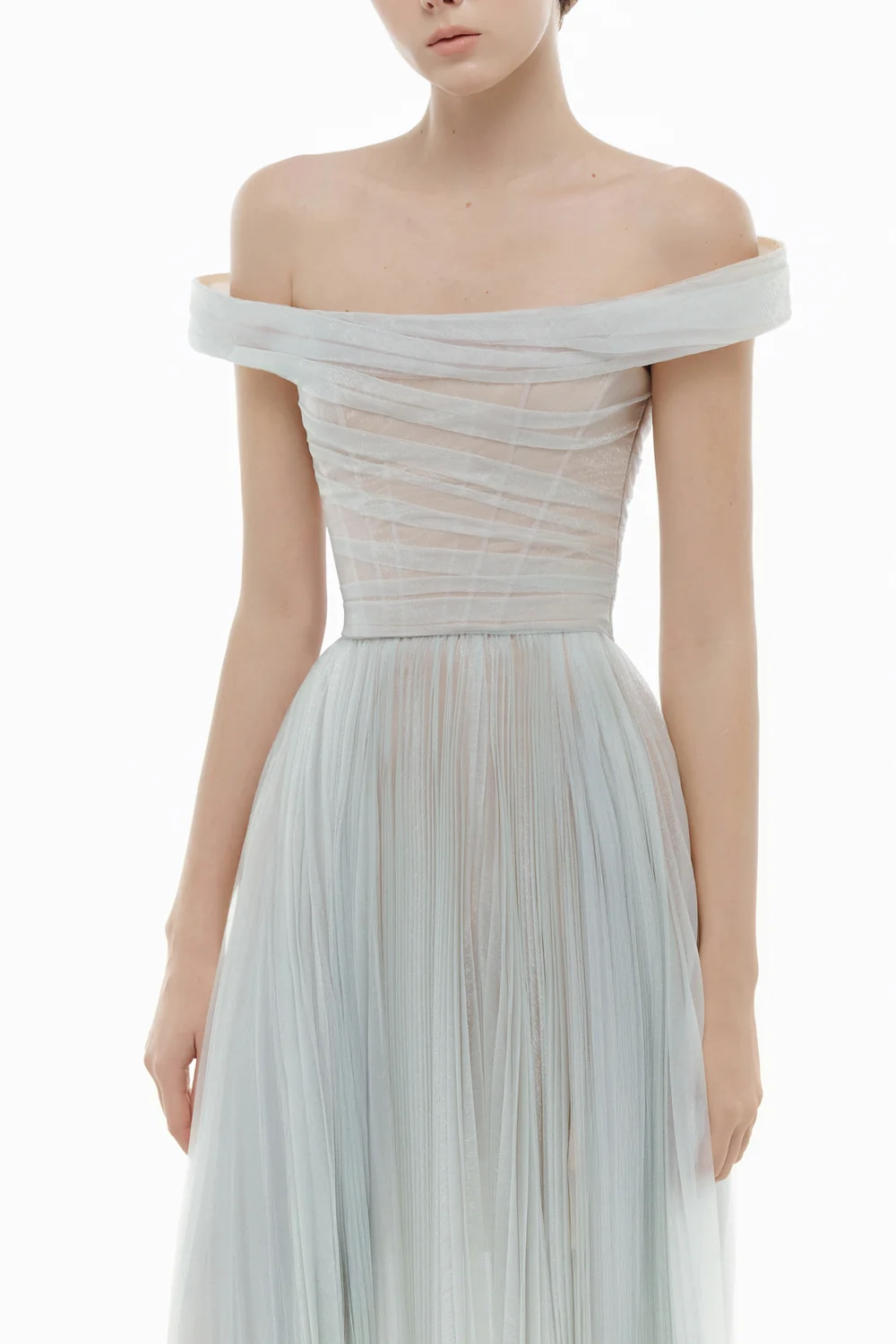 Aurora Off-Shoulder Draped Maxi Dress